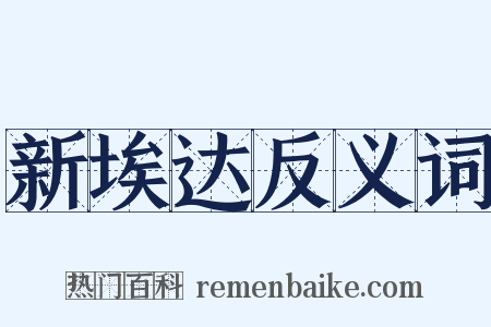 新埃达反义词是什么意思的图片